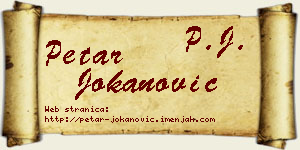 Petar Jokanović vizit kartica